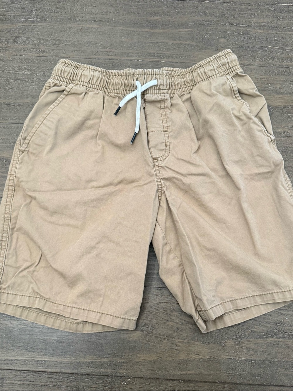 Boy’s Casual Drawstring Shorts in Khaki